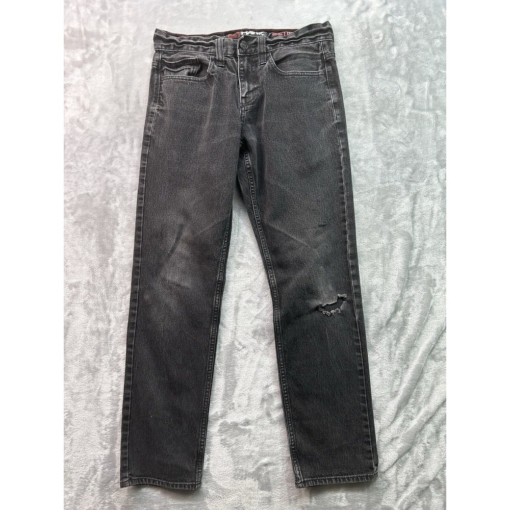 Hawk Mens Sz 29x30 Black Jeans Slim Mid Rise Street Skate Guys Active Wear Pants